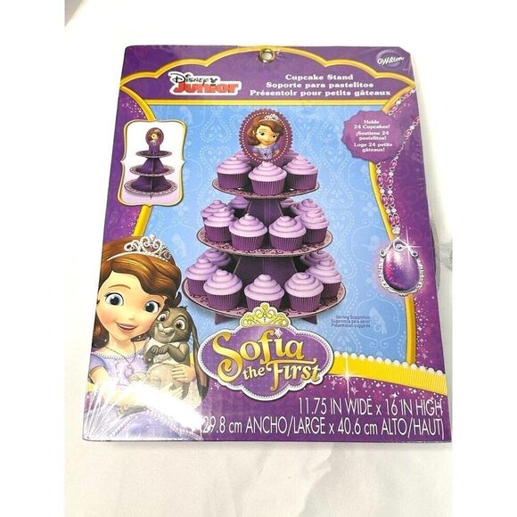 Disney Sofia the First cupcake tower with cupcake liners - Picture 2 of 8